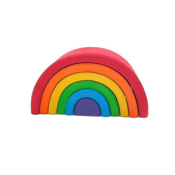 6-teiliger Regenbogen von GRIMM'S aus Lindenholz. 